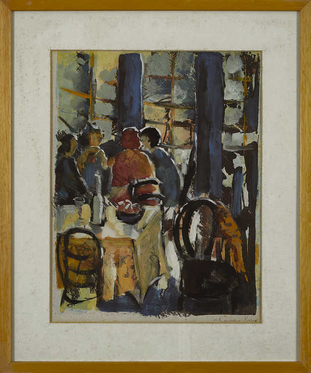 Gatherings 119 by Mauree Rosen, Oil Painting, 19 x 13inches(48x33cm)