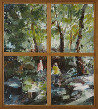 Nature 025 by Mauree Rosen, Oil Painting, 19 x 13inches(48x33cm)