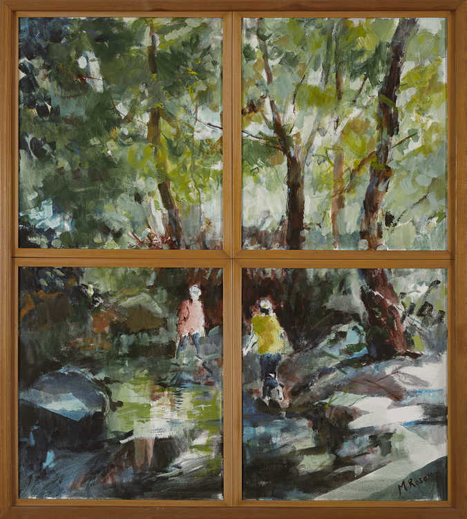 Nature 025 by Mauree Rosen, Oil Painting, 19 x 13inches(48x33cm)