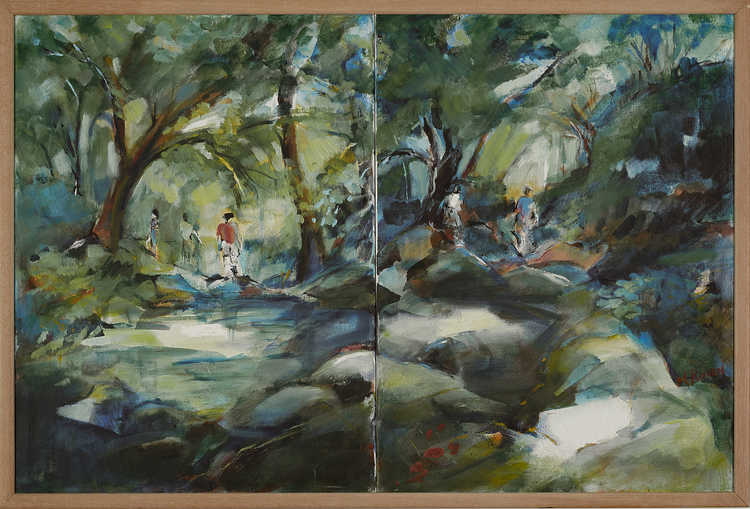 Nature 039 by Mauree Rosen, Oil Painting, 19 x 13inches(48x33cm)