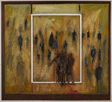 People / Landscapes 006 by Mauree Rosen, Oil Painting, 19 x 13inches(48x33cm)