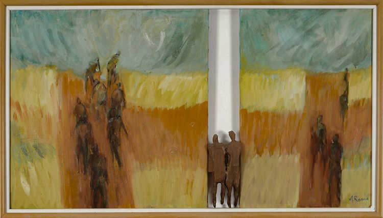 People / Landscapes 011 by Mauree Rosen, Oil Painting, 19 x 13inches(48x33cm)