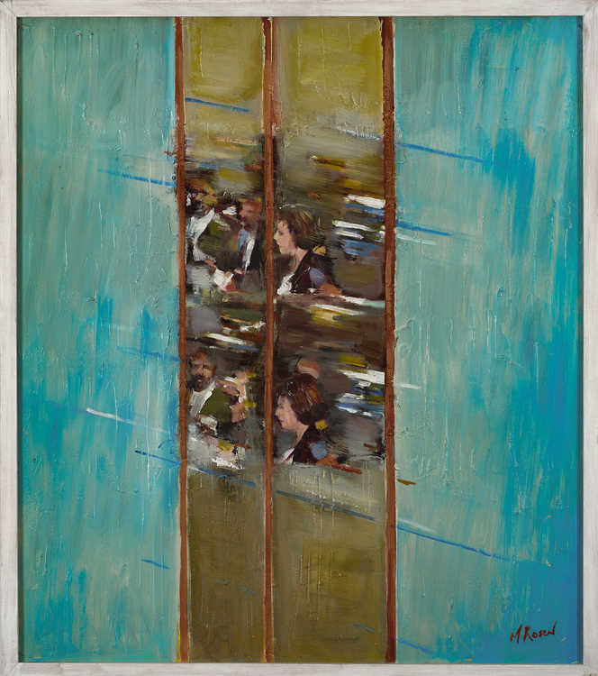 People / Landscapes 024 by Mauree Rosen, Oil Painting, 19 x 13inches(48x33cm)