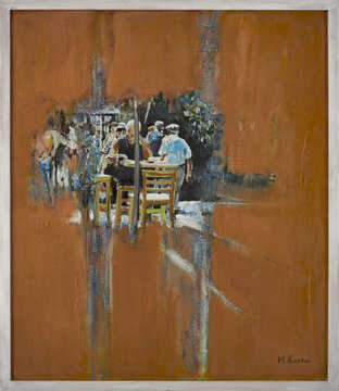 People / Landscapes 051 by Mauree Rosen, Oil Painting, 19 x 13inches(48x33cm)