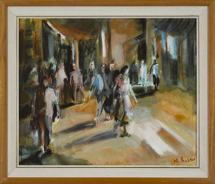 People / Landscapes 063 by Mauree Rosen, Oil Painting, 19 x 13inches(48x33cm)