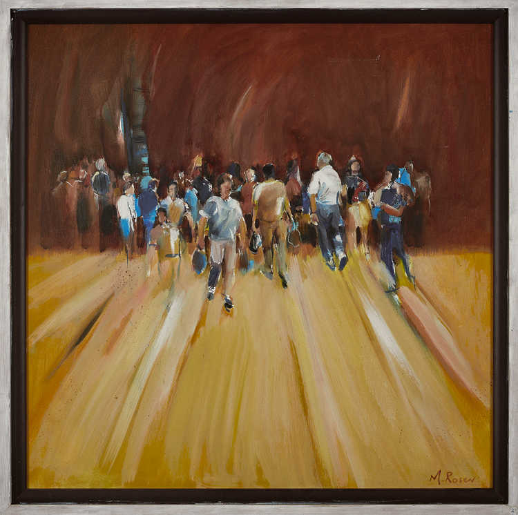 People / Landscapes 071 by Mauree Rosen, Oil Painting, 19 x 13inches(48x33cm)