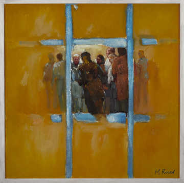 People / Landscapes 076 by Mauree Rosen, Oil Painting, 19 x 13inches(48x33cm)