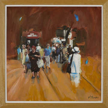 People / Landscapes 087 by Mauree Rosen, Oil Painting, 19 x 13inches(48x33cm)