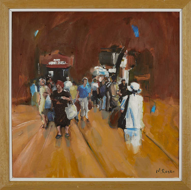 People / Landscapes 087 by Mauree Rosen, Oil Painting, 19 x 13inches(48x33cm)