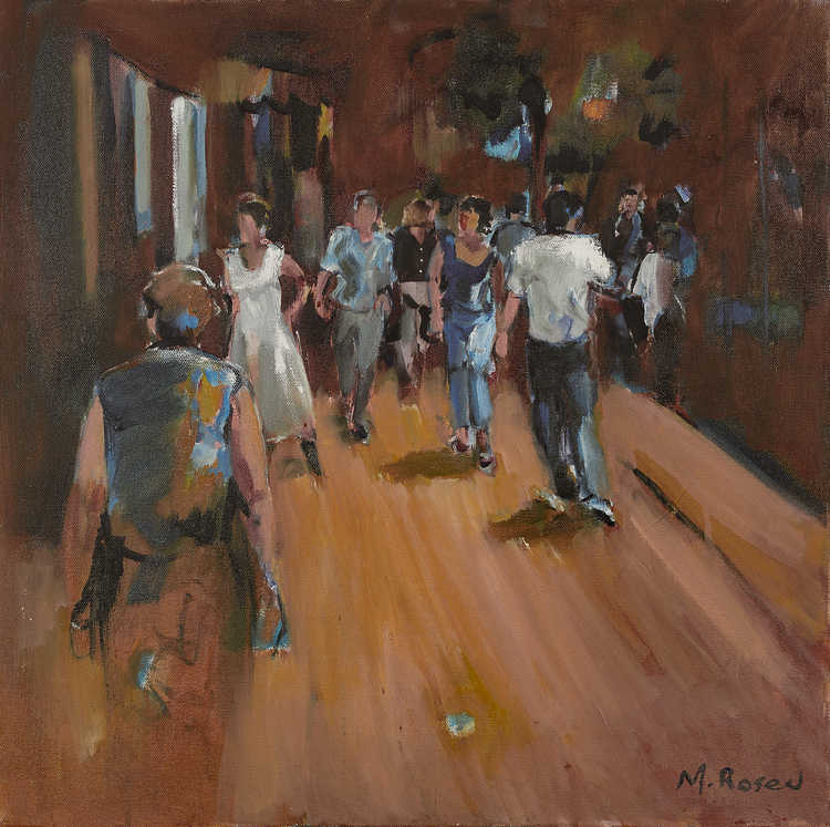 People / Landscapes 089 by Mauree Rosen, Oil Painting, 19 x 13inches(48x33cm)