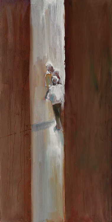 People / Landscapes 091 by Mauree Rosen, Oil Painting, 19 x 13inches(48x33cm)