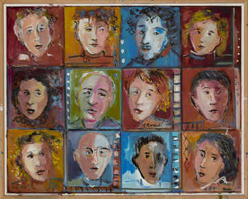 Situations 007 by Mauree Rosen, Oil Painting, 19 x 13inches(48x33cm)