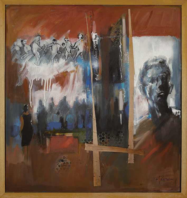 Situations 035 by Mauree Rosen, Oil Painting, 19 x 13inches(48x33cm)