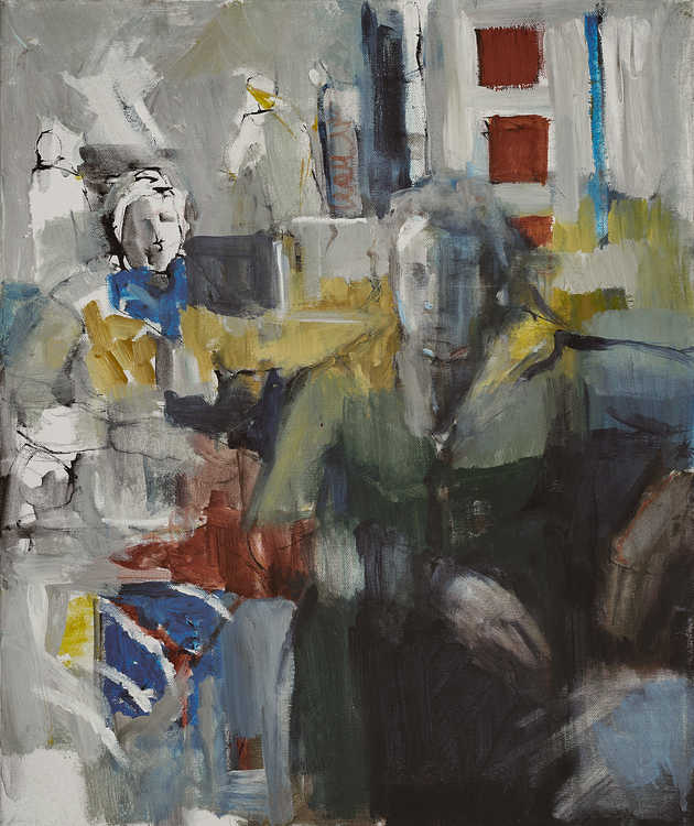 Situations 077 by Mauree Rosen, Oil Painting, 19 x 13inches(48x33cm)