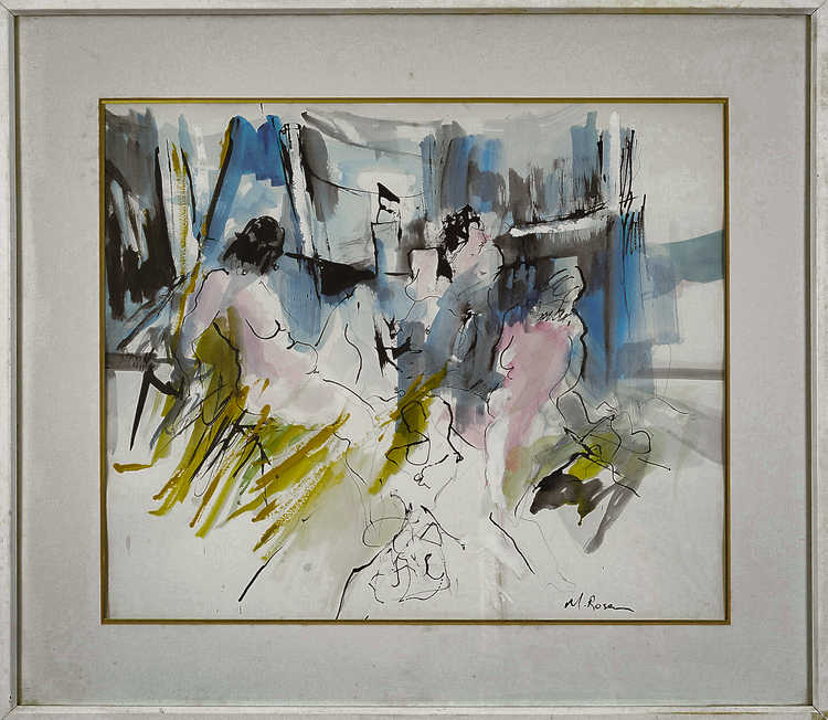 Situations 116 by Mauree Rosen, Oil Painting, 19 x 13inches(48x33cm)