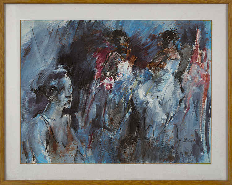 Situations 117 by Mauree Rosen, Oil Painting, 19 x 13inches(48x33cm)