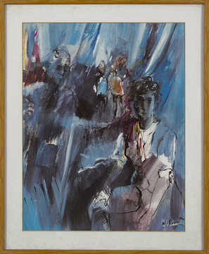 Situations 118 by Mauree Rosen, Oil Painting, 19 x 13inches(48x33cm)