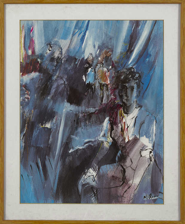 Situations 118 by Mauree Rosen, Oil Painting, 19 x 13inches(48x33cm)