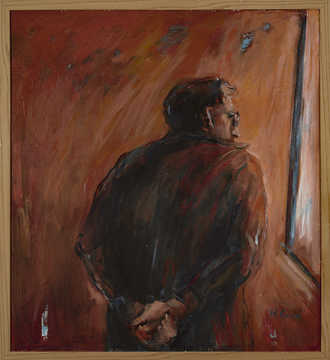 Solo / Portraits 002 by Mauree Rosen, Oil Painting, 19 x 13inches(48x33cm)