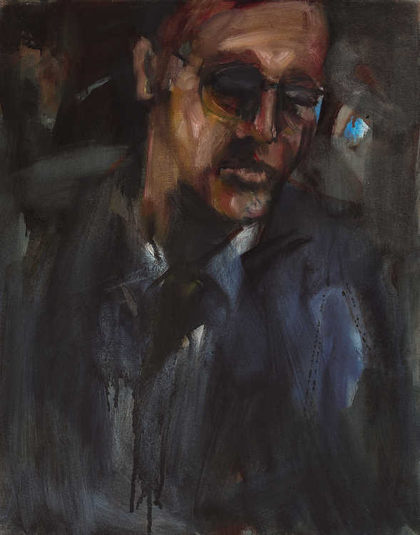 Solo / Portraits 094 by Mauree Rosen, Oil Painting, 19 x 13inches(48x33cm)